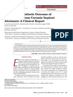 Biologic and Esthetic Outcome of CAD/CAM Custom Ceramic Implant Abutment: A Clinical Report