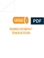 Unidad 01 - Desarrollo de Hábitos de Estudio