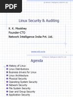 Linux Security & Auditing: K. K. Mookhey Founder-CTO Network Intelligence India Pvt. LTD