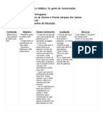 Plano de Aula - 4 Ano (Nadine e Priscila)