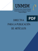 Directiva para La Publicación de Artículos - UPG (F) (F) (F) (F) (F) (F) (F) (F) (F) (F)