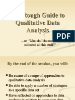 The Rough Guide To Qualitative Data Analysis