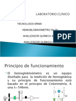 CONFERENCIA 5.1 Hemoglobinómetro y Analizador Químico