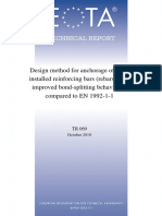 Design Method For Anchorage of Post-Installed Reinforcing Bars (Rebars) With Improved Bond-Splitting Behavior As Compared To EN 1992-1-1