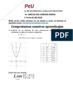 Examen Final de Matemática para Los Negocios