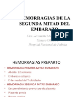 Hemorragias de La Segunda Mitad Del Embarazo