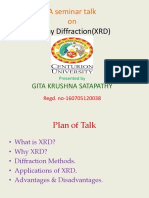 X-Ray Diffraction (XRD) : A Seminar Talk On