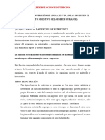 Alimentación y Nutrición de Los Seres Vivos.