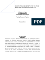 English Learning Motivation and Self-Efficacy of Grade 12 Humms Senior High School Learners in Cfci