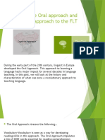 The Oral Approach and Cognitive Approach To The FLT