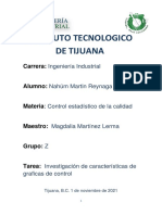 Investigacion de Caracteristicas de Graficas de Control - Reynaga Ramos