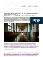 Ademar Ferreyra, H. Una Educación Auténtica en Las Coordenadas de La Escuela Posible Aprender A Transformarse.