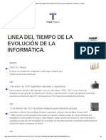 LINEA DEL TIEMPO DE LA EVOLUCIÓN DE LA INFORMÁTICA. Timeline - Timetoa