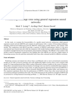 Forecasting Exchange Rates Using General Regression Neural Networks