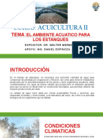 Acuicultura II TEMA AMBIENTE ACUATICO