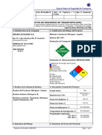 Hoja de Seguridad de Transporte Nitrógeno Líquido