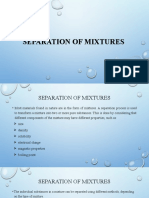 Separation of Mixtures