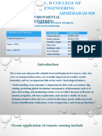 Environmental Engineering: Topic:-Application of Remote Sensing For Ocean and Costal Monitoring