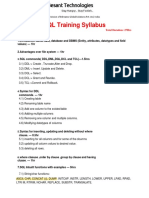 SQL Syllabus Besant Technologies