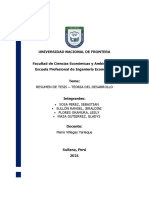 Foro - Resumen de Tesis - Teoria Del Desarrollo