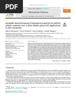 Decidable Characterizations of Dynamical Properties For Additive Cellular Automata Over A Finite Abelian Group With Applications To Data Encryption