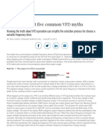 Control Engineering - The Truth About Five Common VFD Myths