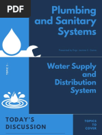 Plumbing and Sanitary Ststem Module 3 Topic 3 Lecture