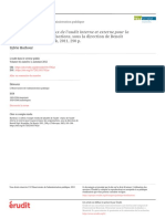 Qualité de L'audit: Enjeux de L'audit Interne Et Externe Pour La Gouvernance Des Organisations, Sous La Direction de Benoît