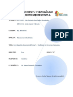 Tarea 9. - Investigación Tema 5.2 Auditoria en Recursos Humanos