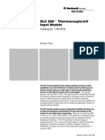 SLC 500t Thermocouple/mV Input Module: (Catalog No. 1746-NT4)