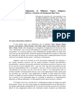 Carta de Desligamento de Militantes Negros, Indígenas, Neurodivergentes, Nortistas e Periféricos Do Movimento Bem Viver