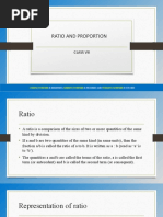 ICSE VII Maths Ratio and Proportion