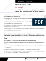 Manual Caseiro - Legislação Penal Especial - Questões - Lei #4.898 de 2003