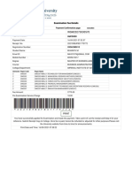 Success: Examination Fee Details