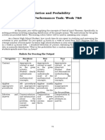 Statistics and Probability Quarter 3 Performance Task: Week 7&8