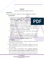 Parecer - Princípio Da Irreditubulidade