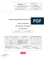 Technical Specification For Motor Operated Valves