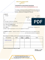 Formulaire D'inscription Et Règlement SIC 2ème Édition