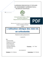 L'utilisation Clinique Des Minis Vis