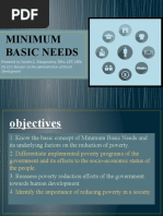 Minimum Basic Needs Approach