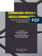 Criminologia Critica e Critica Criminologica - Casa Verde