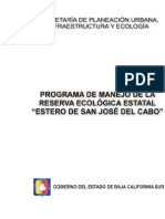 Programa de Manejo Estero S.J.C.