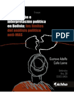 Polarización e Interpretación Política en Bolivia Gustavo Calle Cides Umsa