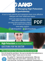 Pocket Guide To Managing High Potassium (Hyperkalemia)