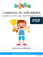 MA0035 Numeros Ordinales Edufichas