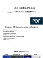 CL2606 Fluid Mechanics - 1 Introduction and Definitions