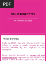 Fringe Benefit Tax - Nov 06