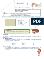 Leemos y Comparamos Números Decimales Matemáticas 10 de Nov