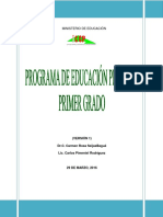 Programa de 1 Primer Grado