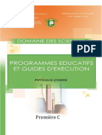 Programme Educatif 1ère C